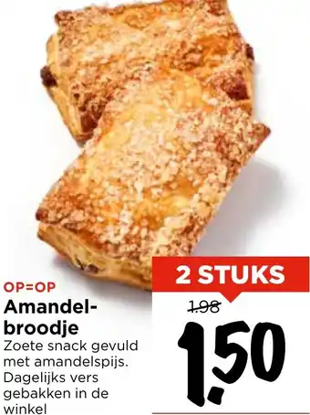 Vomar Voordeelmarkt Amandelbroodje aanbieding