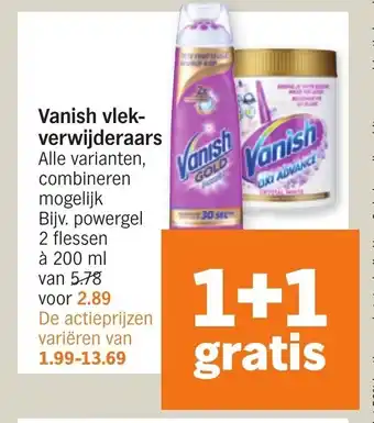 Albert Heijn Vanish vlekverwijderaars 200 ml aanbieding