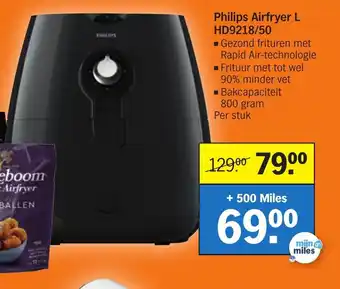 Albert Heijn Philips Airfryer L HD9218/50 800 gram aanbieding