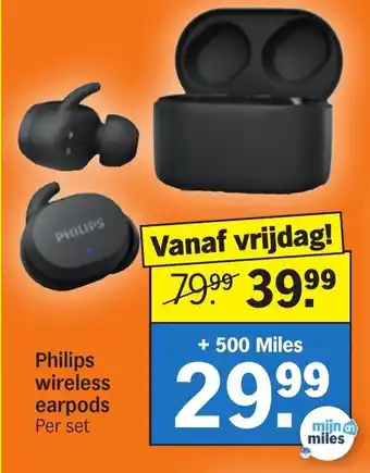 Albert Heijn Philips wireless earpods aanbieding