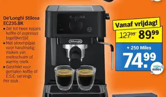 Albert Heijn De'Longhi Stilosa EC235.BK aanbieding