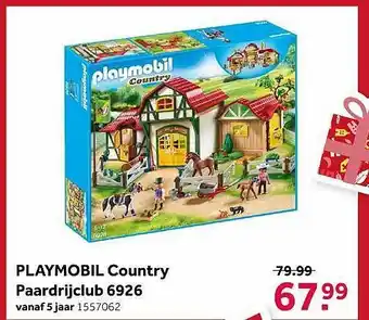 Intertoys Playmobil Country Paaardrijclub 6926 aanbieding