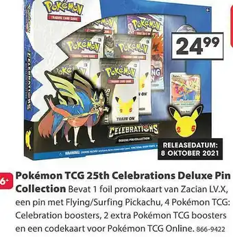 Top1Toys Pokémon TCG 25th Celebrations Deluxe Pin Collection aanbieding