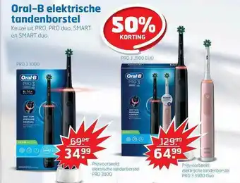 Trekpleister Oral-B Elektrische Tandenborstel 50% Korting aanbieding