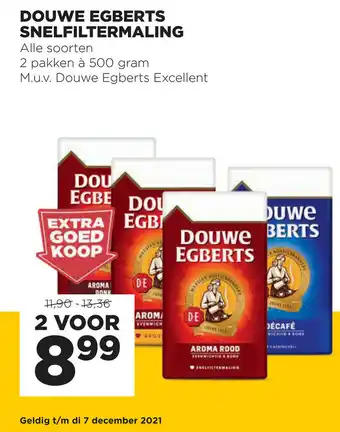 Jumbo Douwe egberts Snelfiltermaling 500g aanbieding