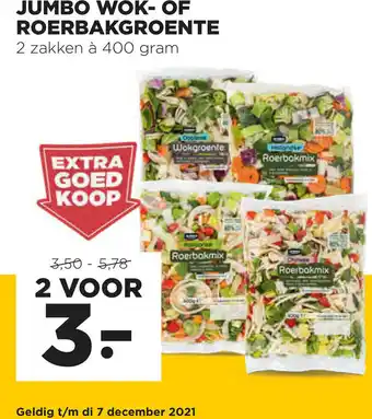 Jumbo Wok- of Roerbakgroente 400g aanbieding