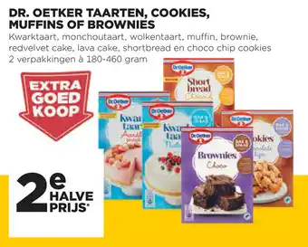 Jumbo Dr. Oetker taarten, Cookies, Muffins of Brownies 180-460g aanbieding