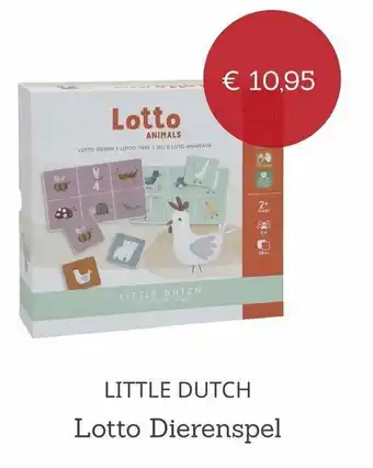 Baby Plus Little Dutch Lotto Dierenspel aanbieding