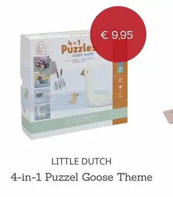 Baby Plus Little Dutch 4-in-1 Puzzel Goose Theme aanbieding