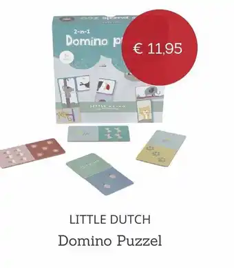 Baby Plus Little Dutch Domino Puzzel aanbieding