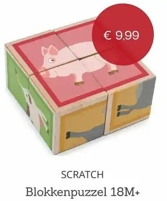 Baby Plus Scratch Blokkenpuzzel 18M+ aanbieding