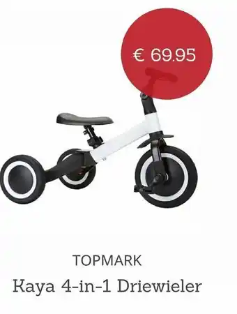 Baby Plus Topmark Kaya 4-in-1 Driewieler aanbieding