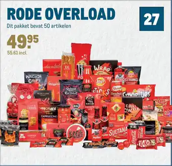 Makro Rode overload kerstpakket aanbieding