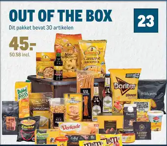 Makro Out of the box kerstpakket aanbieding