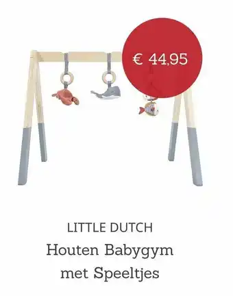 Baby Plus Houten Babygym met Speeltjes aanbieding