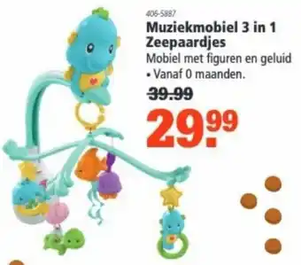 Marskramer Muziekmobiel 3 in 1 aanbieding