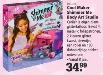 Marskramer Cool Maker Shimmer Me Body Art Studio aanbieding