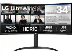 MediaMarkt LG Ultrawide 34wr55qk-b - 34 Inch 3440 X 1440 (uwqhd) Va-paneel In Hoogte Verstelbaar aanbieding