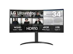 MediaMarkt LG Ultrawide 34wr55qk-b - 34 Inch 3440 X 1440 (uwqhd) Va-paneel In Hoogte Verstelbaar aanbieding