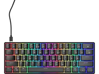 MediaMarkt Qware San Jose 60% Bedraad Gamingtoetsenbord Zwart aanbieding