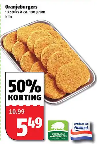 Poiesz Oranjeburgers aanbieding