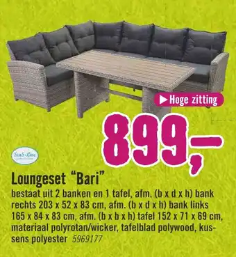 Hornbach Loungeset "Bari" aanbieding