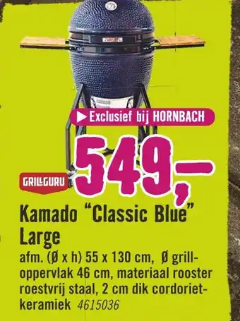 Hornbach Kamado "Classic Blue" • Large aanbieding