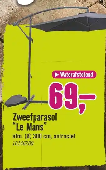 Hornbach Zweefparasol "Le Mans" 17 aanbieding