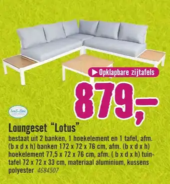 Hornbach Loungeset "Lotus" aanbieding