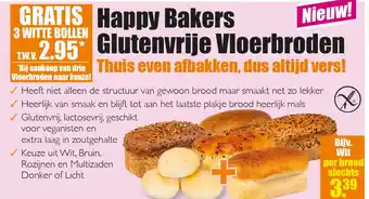 Gezond & Wel Happy Bakers Glutenvrije Vloerbroden aanbieding