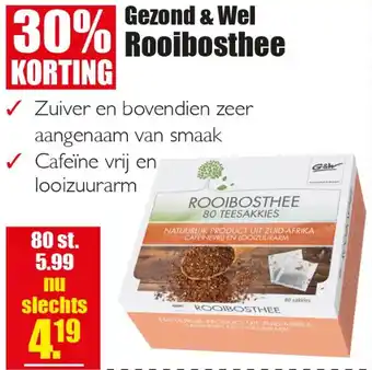 Gezond & Wel Gezond & Wel Rooibosthee aanbieding