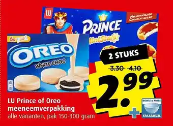 Boni LU Prince of Oreo meeneemverpakking aanbieding