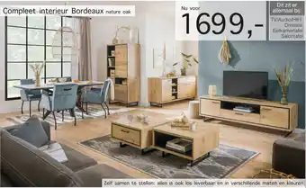 Woonsquare Compleet interieur Bordeaux nature oak aanbieding