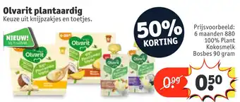 Kruidvat Olvarit plantaardig 90 gram aanbieding