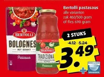 Boni Bertolli pastasaus 690 gram aanbieding