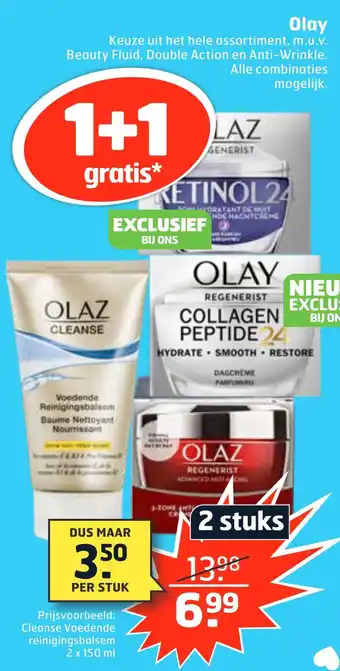 Trekpleister Olay 2x150 ml aanbieding