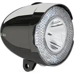 ANWB Axa koplamp 706 15 lux batt dark chrome Zilver aanbieding