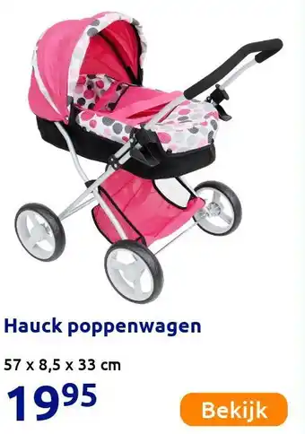 Action Hauck poppenwagen aanbieding