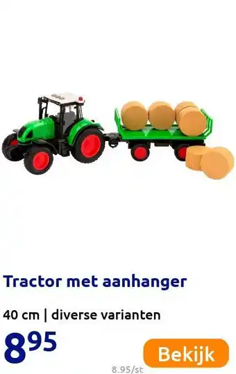 Action Tractor met aanhanger aanbieding