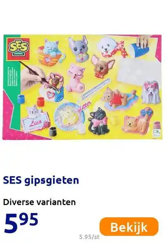 Action SES gipsgieten aanbieding