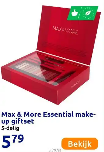 Action Max & More Essential make-up giftset aanbieding