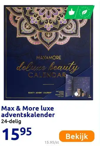 Action Max & More luxe adventskalender aanbieding