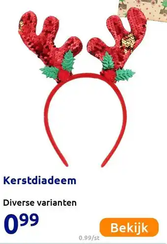 Action Kerstdiadeem aanbieding