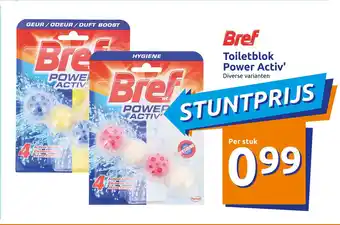 Action Bref Toiletblok Power Activ' aanbieding