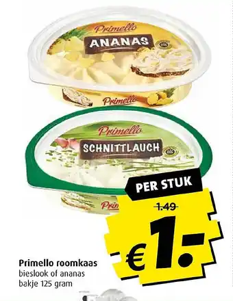 Boni Primello roomkaas aanbieding