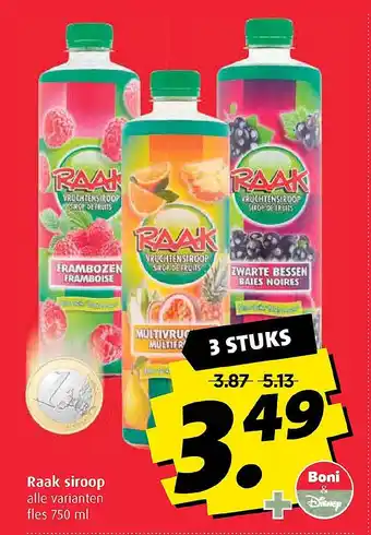 Boni Raak siroop aanbieding