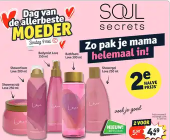 Kruidvat Soul secrets 2x250 ml aanbieding