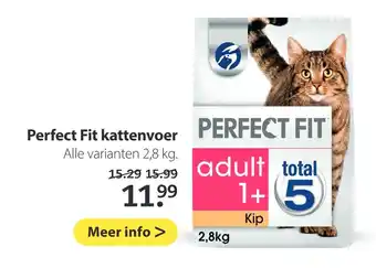 Pets Place Perfect fit kattenvoer 2.8 kg aanbieding