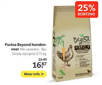 Pets Place Purina Beyond hondenvoer 9.75 kg aanbieding