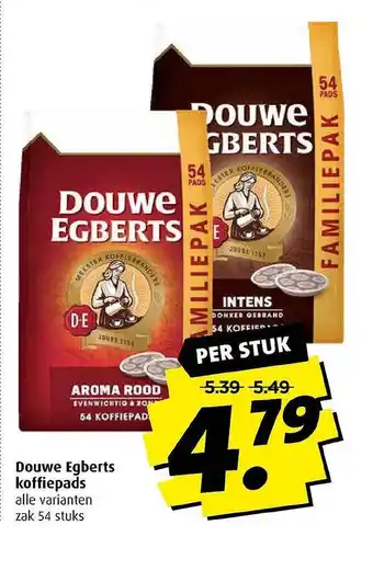 Boni Douwe egberts koffiepads aanbieding